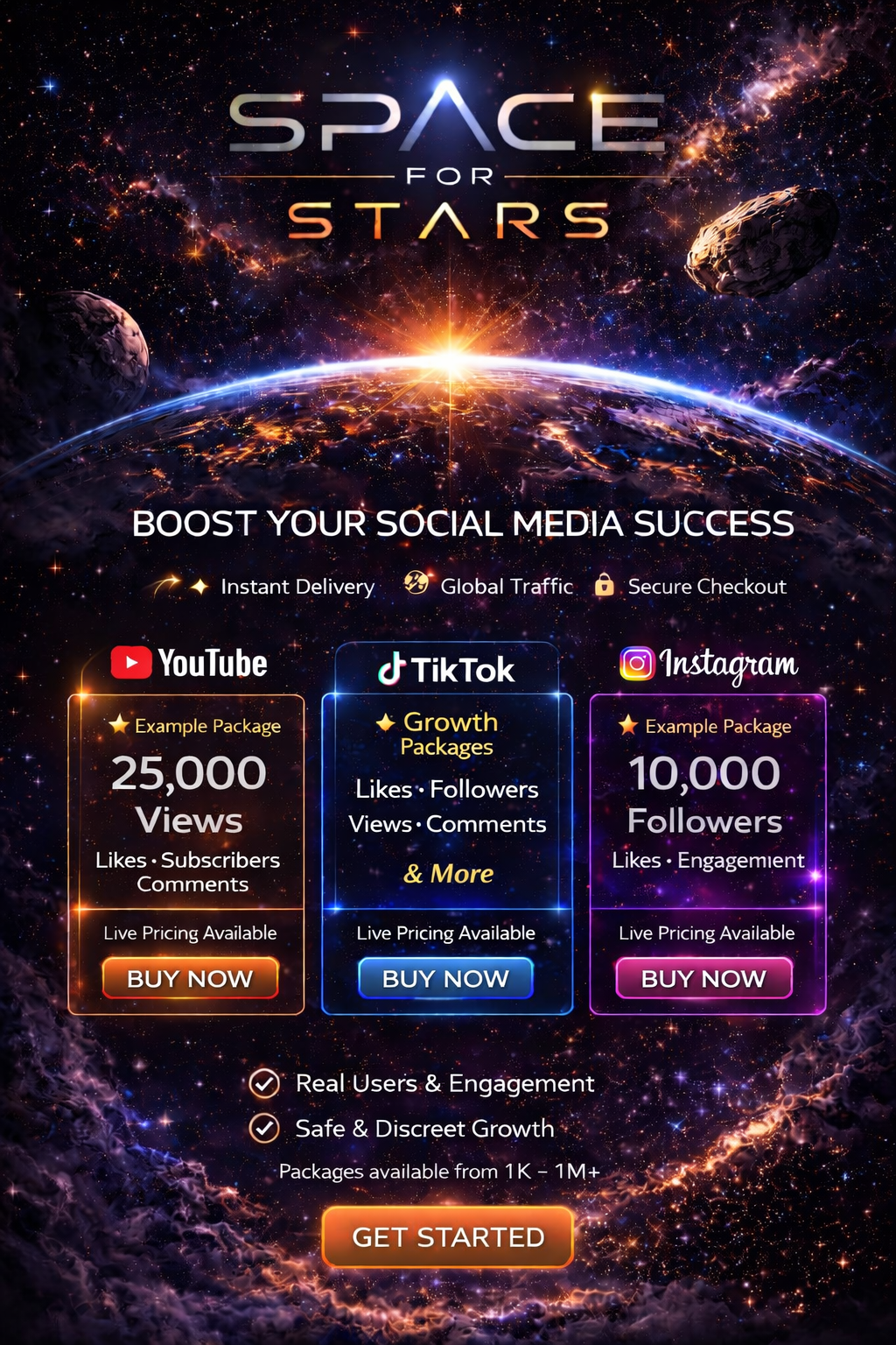 Space For Stars promotional showcase